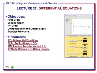 Differential Equations and Laplace Transforms in Signal Processing