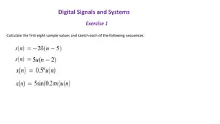 Digital Signals and Systems Exercises with Solutions