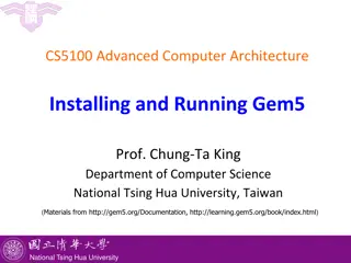 Gem5 Simulator Platform for Computer Architecture Study