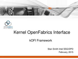 Kernel OpenFabrics Interface Framework