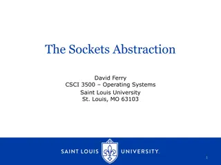 Sockets Abstraction in Operating Systems