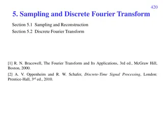 Sampling and Fourier Transform Applications