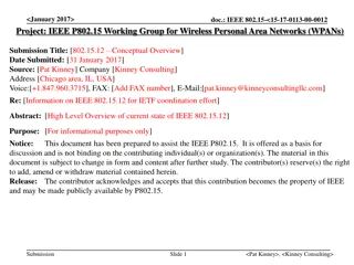 Overview of IEEE 802.15.12: Wireless Personal Area Networks (WPANs)
