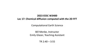 Chemical Diffusion Using Fast Fourier Transform