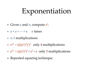 Advanced Exponentiation Techniques for Efficient Computations