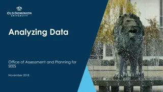 Data Assessment and Analysis for Student Improvement