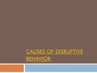 Addressing Disruptive Classroom Behaviors