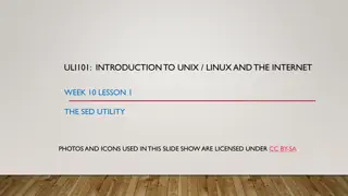 Introduction to Sed Utility in Unix and Linux
