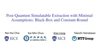 Quantum Setting: Post Quantum Simulatable Extraction