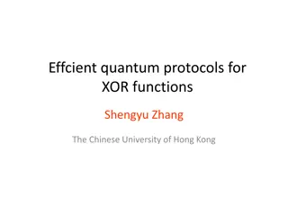 Quantum Protocols for XOR Functions | Communication Complexity