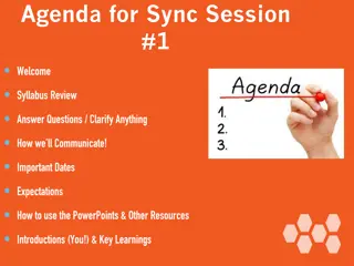 Human Communication in Syllabus Review Session