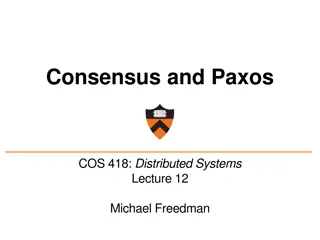 Consensus and Paxos in Distributed Systems
