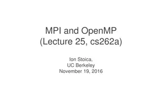 MPI and OpenMP Concepts for Parallel Computing