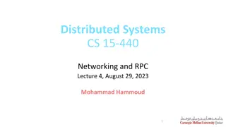 Networking and RPC in Distributed Systems