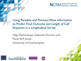 Predicting Final Outcome and Call Sequence Length in Longitudinal Surveys