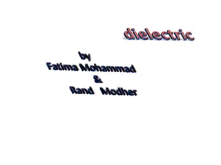 Dielectric Materials: Atoms, Electric Dipole, and Capacitance