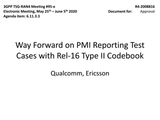 Advanced Test Setup for PMI Reporting in Rel-16 Type II Codebook