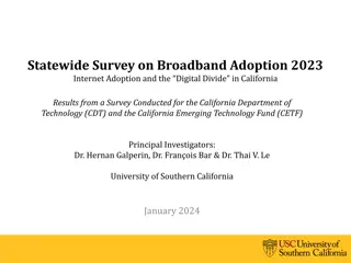 Survey on Broadband Adoption 2023: Internet Adoption Trends and Digital Divide in California