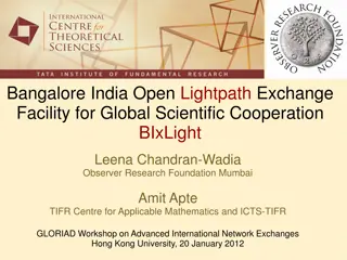 Advanced International Network Exchanges for Scientific Collaboration