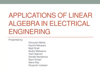 Applications of Linear Algebra in Electrical Engineering