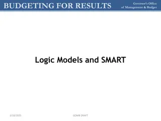Budgeting for Results Logic Models and SMART