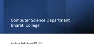 Innovations in Computer Science Education at Bharati College: Academic Audit Report 2021-23