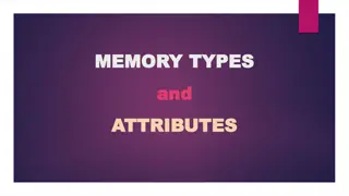 Memory Types and Attributes for Efficient Code Execution