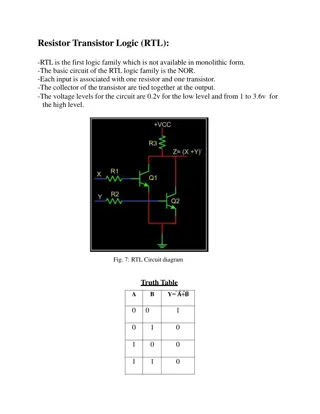 Resistor Transistor Logic (RTL) vs. Diode Transistor Logic (DTL): A Comparison