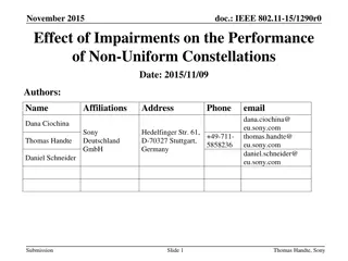 Performance of Non-Uniform Constellations in SC Modulation with Impairments