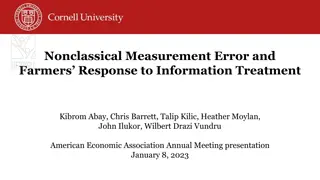 Nonclassical Measurement Errors in Farmers' Responses
