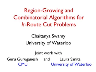 Cut Problems in Network Design: Region Growing and Combinatorial Algorithms