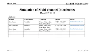 Simulation of Multi-channel Interference in IEEE 802.11-19-0320/r0