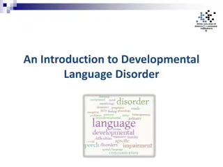 Changes in Developmental Language Disorder Terminology