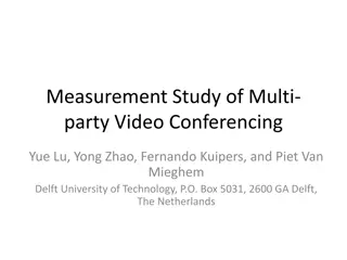 Study of Multi-party Video Conferencing: Performance Analysis & Quality Assessment
