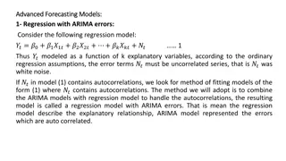 Advanced Forecasting Models with ARIMA Errors