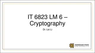 Cryptography and Cipher Techniques