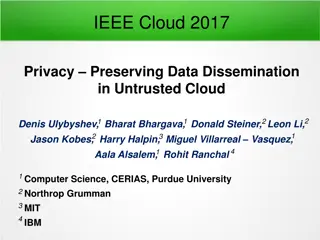 Privacy-Preserving Data Dissemination in Untrusted Cloud Environment