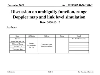 Ambiguity Function and Range Doppler Map in Radar Waveform Design