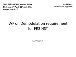 Demodulation Requirement for FR2 HST in Samsung 3GPP Meeting