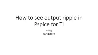 Output Ripple Measurement in PSpice for TI Guide