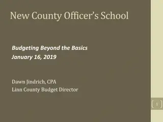 County Officers School Budgeting Process Insights