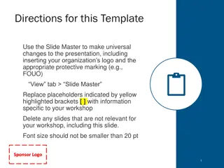 Creating a Presentation Template with Slide Master for Universal Changes