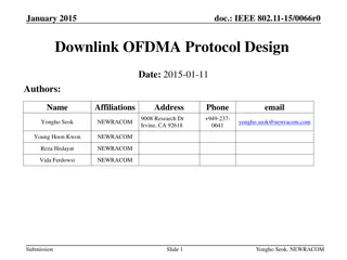 IEEE 802.11-15/0066r0 Downlink OFDMA Protocol Design