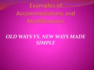 Program Modification and Accommodation Strategies Simplified