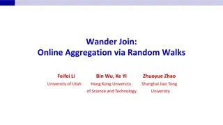 Online Aggregation via Random Walks and Complex Analytical Queries