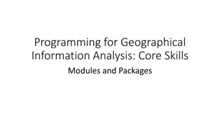 Geographical Information Analysis: Modules, Packages, and Importing in Python