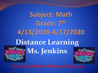 Distance Learning Assignments and Options for Students