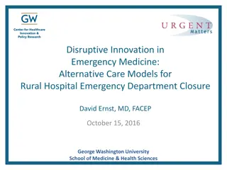 Innovative Care Models for Rural Emergency Medicine Challenges