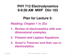 Electrostatics and Green's Theorem in Electrodynamics