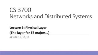 Physical Layer Functions and Challenges in Network Communication